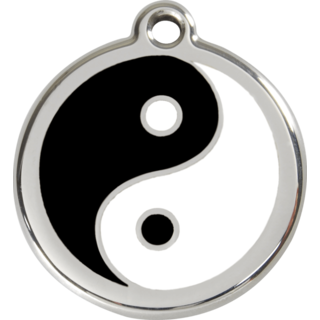 Red Dingo Ying & Yang Tag - Large - Lifetime Guarantee - Cat, Dog, Pet ID Tag Engraved