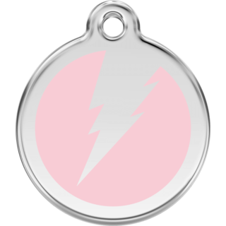 Red Dingo Flash Pink Tag - Lifetime Guarantee - Cat, Dog, Pet ID Tag Engraved
