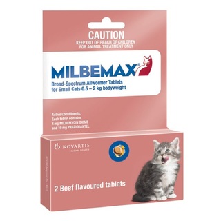 Milbemax Allwormer for Small Cats 0.5kg-2kg