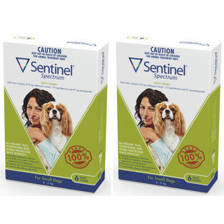 Sentinel Spectrum Tasty Chews for Small Dogs 4-11kg (Green) - 12 Pack