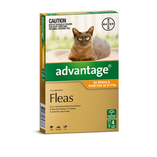 Advantage for Kittens and Small Cats Up to 4kg (Orange)