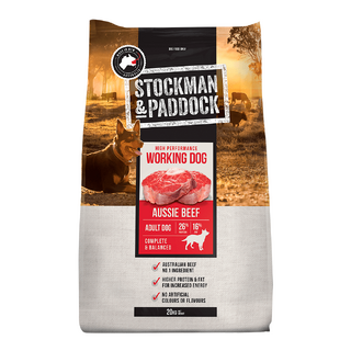 Stockman & Paddock - Working Dog - Beef dog food 20kg