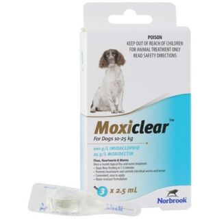 Moxiclear for Medium Dogs 10-25kg (Blue)