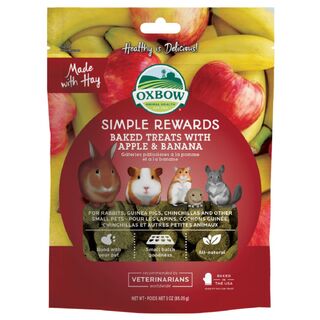 Oxbow Simple Rewards - Apple & Banana Treats 85gm