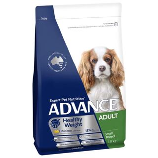 Advance Dog Healthy Weight Adult Small Breed Chicken with Rice - Dry food 2.5kg