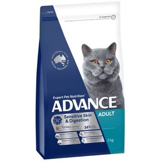 Advance Cat - Sensitive Skin & Digestion Adult Turkey with Rice - Dry food 2kg