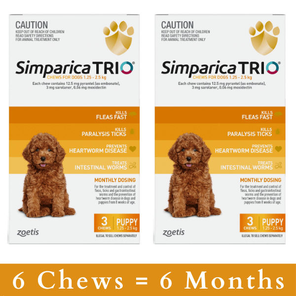 Simparica orange shop 6 pack