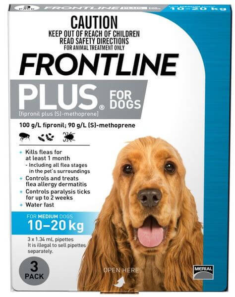 Fleas immune to frontline plus online