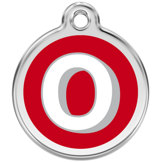 Red Dingo Alphabet "O" - Lifetime Guarantee - Cat, Dog, Pet ID Tag Engraved
