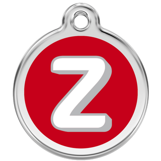 Red Dingo Alphabet "Z" - Lifetime Guarantee - Cat, Dog, Pet ID Tag Engraved