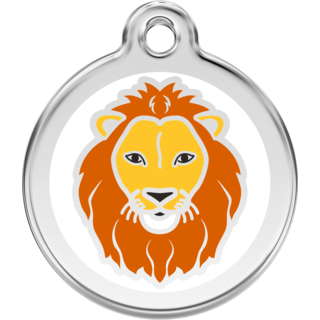 Red Dingo Lion Tag - Lifetime Guarantee - Cat, Dog, Pet ID Tag Engraved