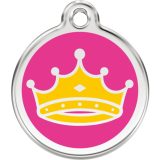 Red Dingo Pink Queen Hot Pink tag- Lifetime Guarantee - Cat, Dog, Pet ID Tag Engraved