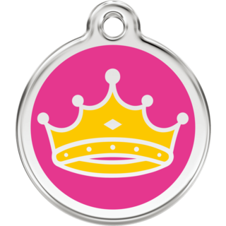 Red Dingo Pink Queen Hot Pink tag- Lifetime Guarantee - Cat, Dog, Pet ID Tag Engraved