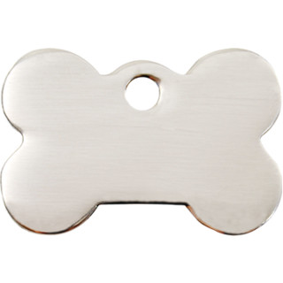 Red Dingo Stainless Steel Bone Tag - Large - Lifetime Guarantee - Cat, Dog, Pet ID Tag Engraved