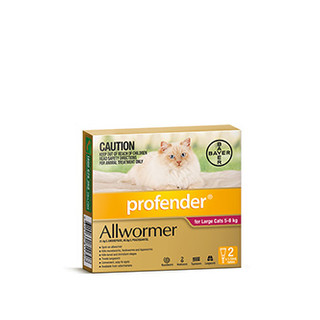 Profender Allwormer for Large Cats 5-8kg (Red)
