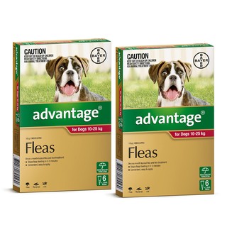 Advantage for Dogs 10-25kg (Red) - 12 Pack
