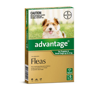 Advantage for Puppies and Small Dogs Up to 4kg (Green)