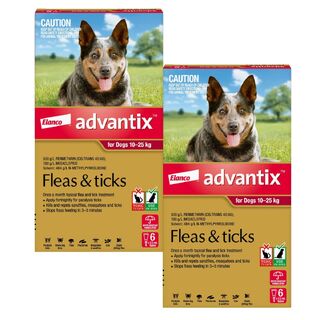 Advantix for Dogs 10-25kg (Red) - 12 Pack (out of stock)
