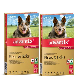 Advantix for Dogs 10-25kg (Red) - 12 Pack