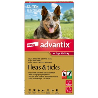 Advantix for Dogs 10-25kg (Red)