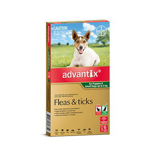Advantix for Puppies and Small Dogs Up to 4kg (Green)