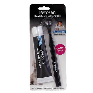 Petosan Dental Kit (1 x Double Headed Toothbrush + 1 x 70g Poultry Flavour Toothpaste).