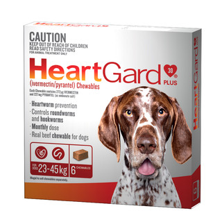 Heartgard Plus Chews for Large Dogs 23-45 kg (Brown)