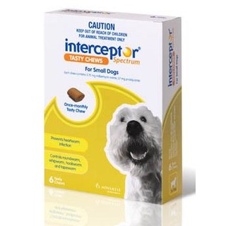 Interceptor Spectrum Tasty Chews for Small Dogs 4-11kg (Green) 