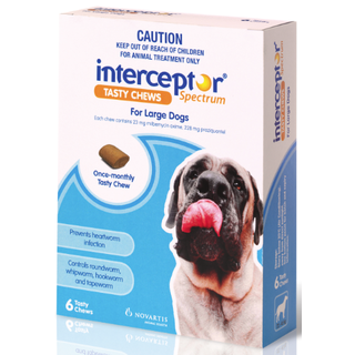 Interceptor Spectrum Tasty Chews for Large Dogs 22-45kg (Blue)