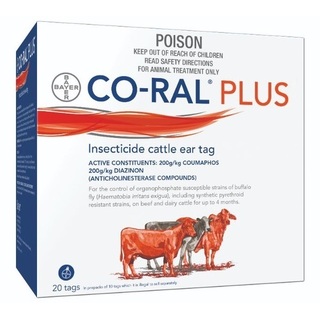 Bayer CoRal Plus Eartags 20 tags