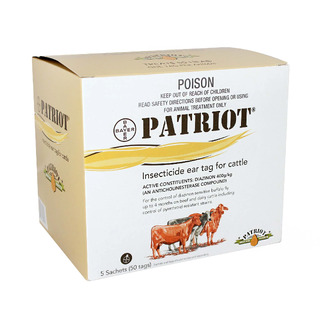 Bayer Patriot Ear Tag for Cattle 50's
