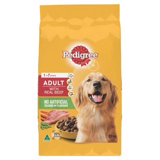 Pedigree Vital Adult Dog Food Real Beef 20kg