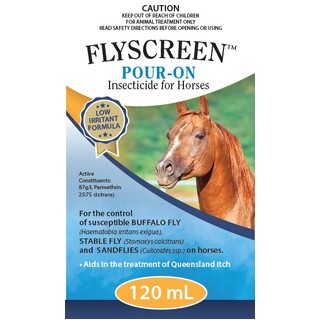Pharmachem Flyscreen 120ml - Insecticide for Horses