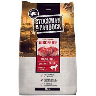 Stockman Paddock Aussie Beef & Veg Adult Dry Dog Food 20kg