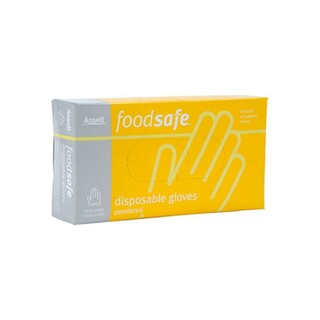 Ansell FoodSafe Vinyl Disposable Gloves - Clear Large