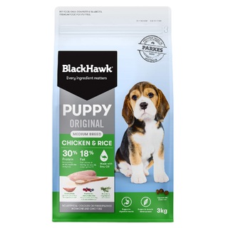 Black Hawk Puppy - Medium Breed - Chicken & Rice - Dry Food 20kg