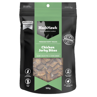 Black Hawk Puppy Chicken Jerky Bites - 100gm treats