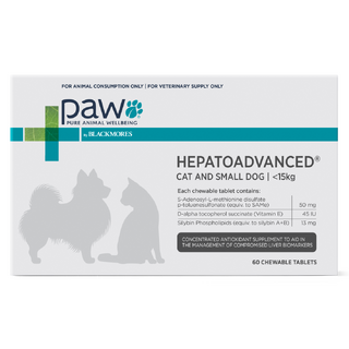 PAW HepatoAdvanced - Cat & Small Dog (<15kg) - 60 chews