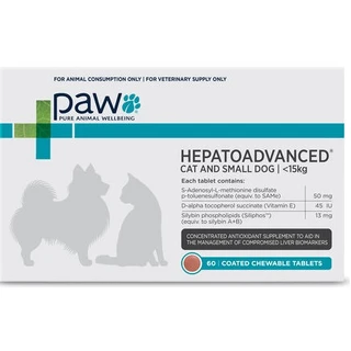PAW HepatoAdvanced - Cat & Small Dog (<15kg) - 60 chews