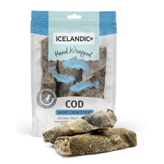 Icelandic+ Cod Skin Short Chew for Dogs (3 sticks)