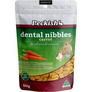 Peckish Dental Nibbles Treats - Carrot 150gm