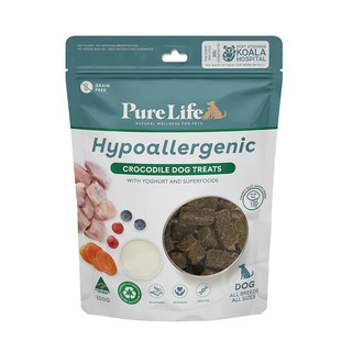 Pure Life Hypoallergenic Crocodile Dog Treats - 100gm