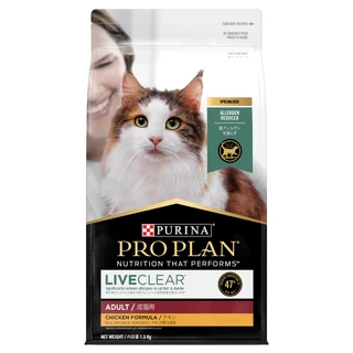 PRO PLAN Cat - LIVECLEAR - Adult - Chicken with Probiotics - Dry Cat Food 1.5kg
