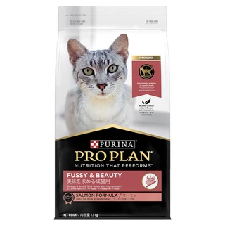 PRO PLAN Cat - Adult Fussy & Beauty - Salmon Dry Cat Food 1.5kg