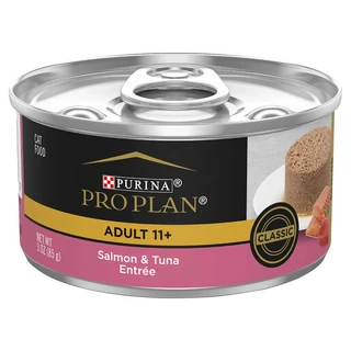 PRO PLAN Cat - Adult 11+ Salmon & Tuna Entrée - Wet Cat Food 85g x 24