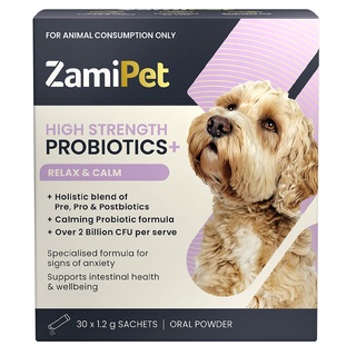 Zamipet Probiotics Relax & Calm 30's  x 1.2gm Sachets (out of stock)