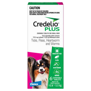 Credelio Plus for Small Dogs (2.8-5.5kg) Pink