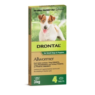 Drontal Allwormer Tablets for Dogs 3kg - 50 Tablets