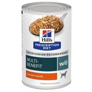 Hill's Prescription Diet Dog w/d Multi-Benefit Chicken Flavour -Wet Food 370gm x 12 Cans