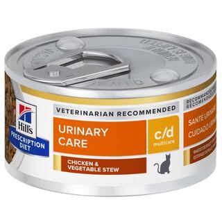 Hill's Prescription Diet c/d Multicare Chicken & Vegetable Stew Cat Food 82gm x 24